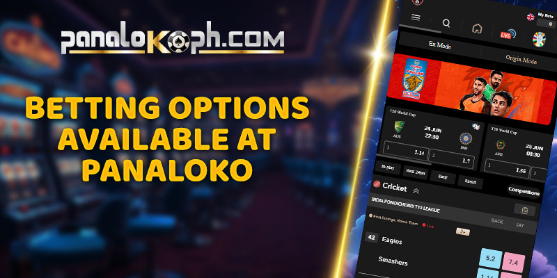 Betting Options Available at Panaloko